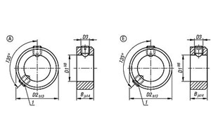 Stellringe 
DIN 705, Stahl